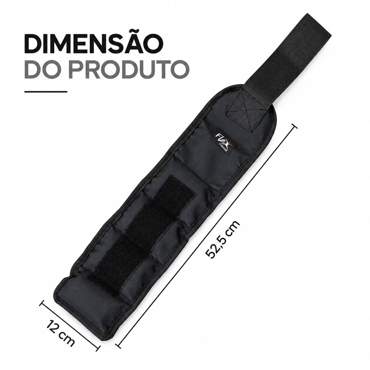 Caneleira Com Peso de 1kg e Velcro Ajustável