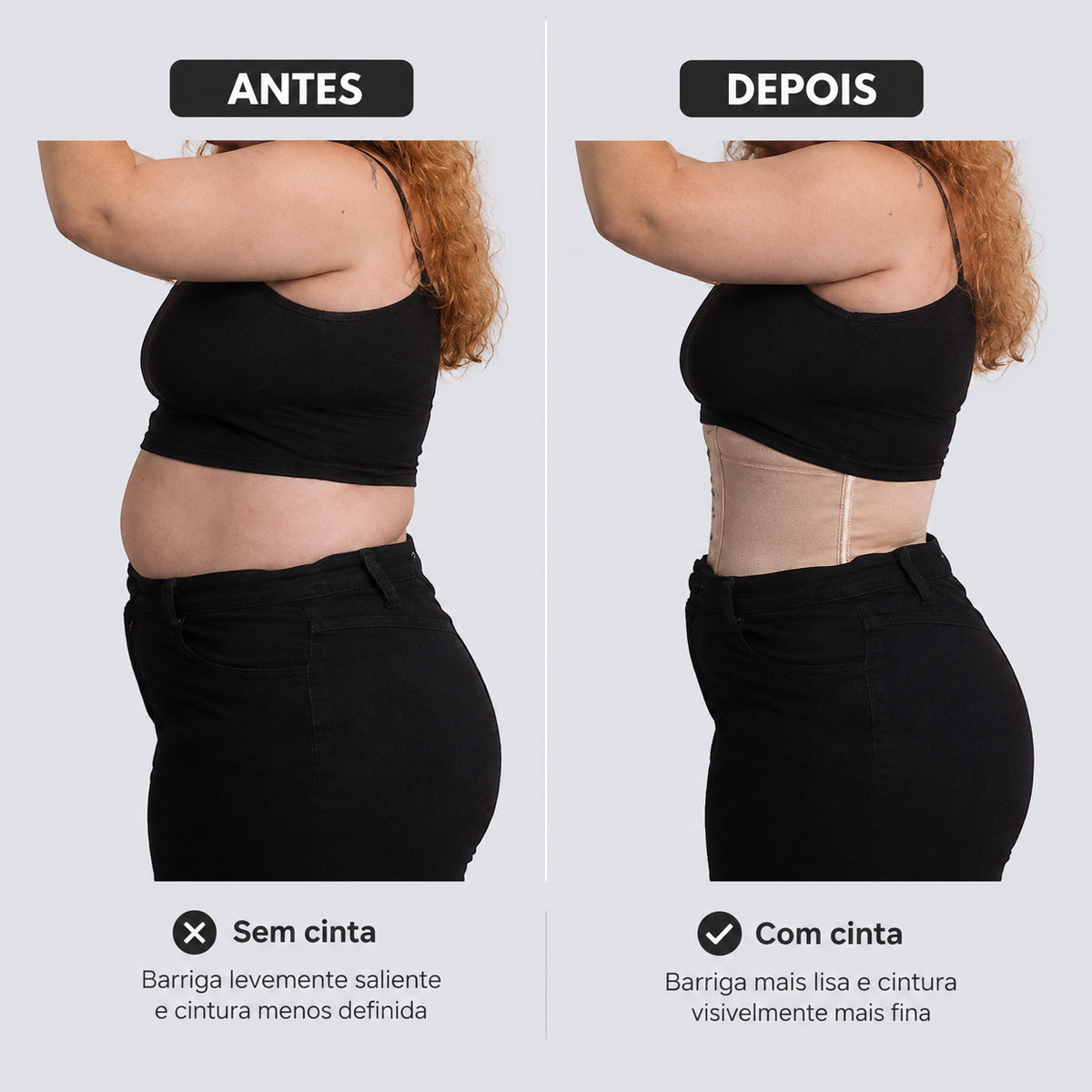 Cinta Modeladora GYM Fit de Alta Compressão - Afina e Modela Cintura